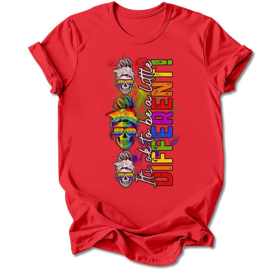 T-Shirt Red / S IT'S OK TO BE DIFFERENT T-SHIRT