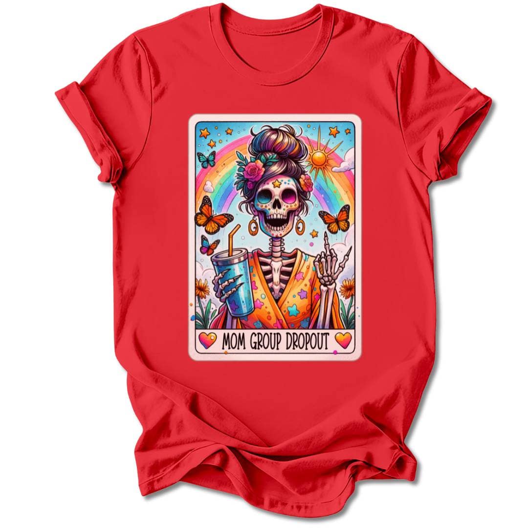 T-Shirt Red / S MOM GROUP DROPOUT T-SHIRT