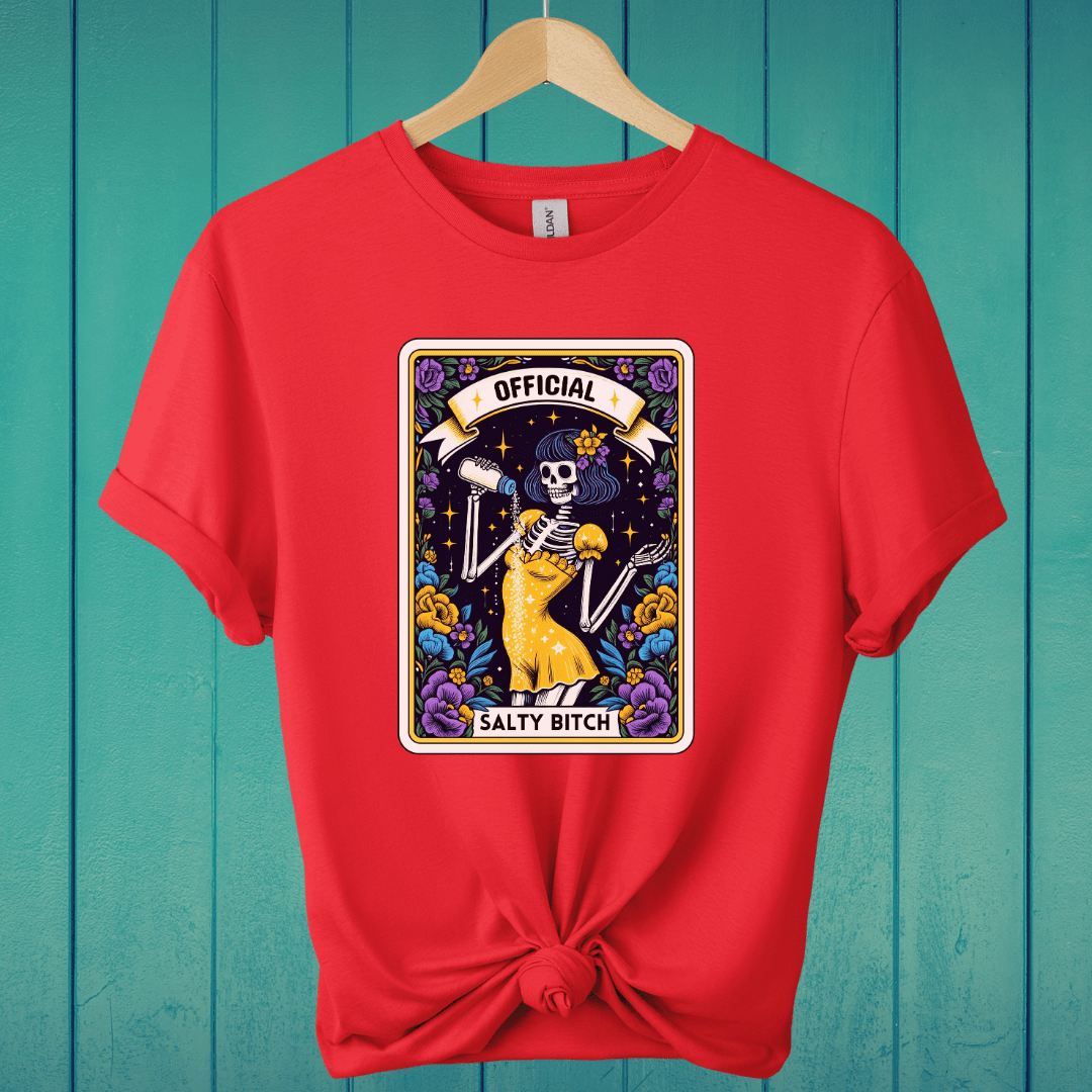 T-Shirt Red / S Official Salty Bitch Tarot T-Shirt