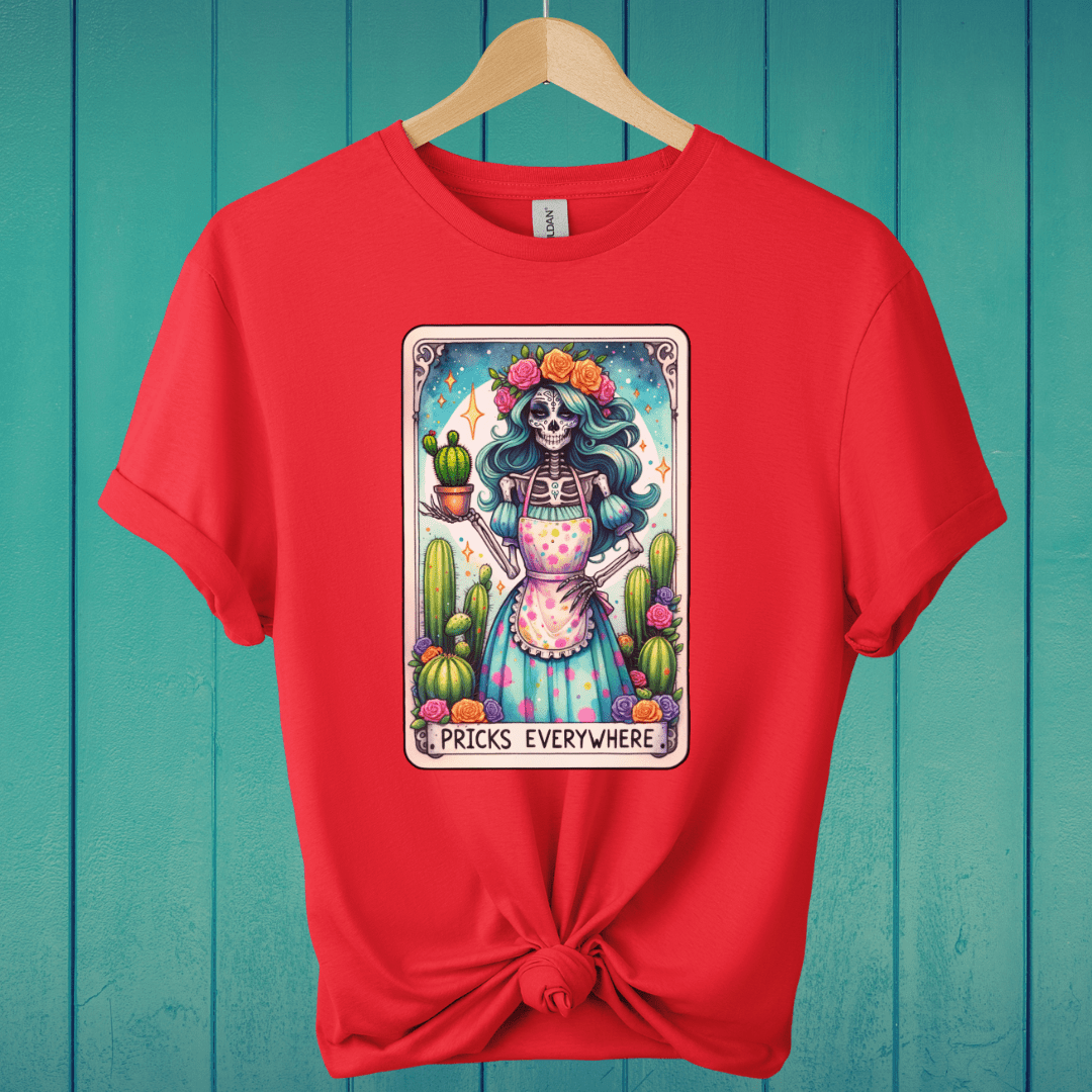 T-Shirt Red / S Pricks Everywhere Tarot T-Shirt