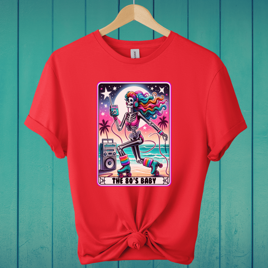 T-Shirt Red / S The 80's Baby Tarot T-Shirt