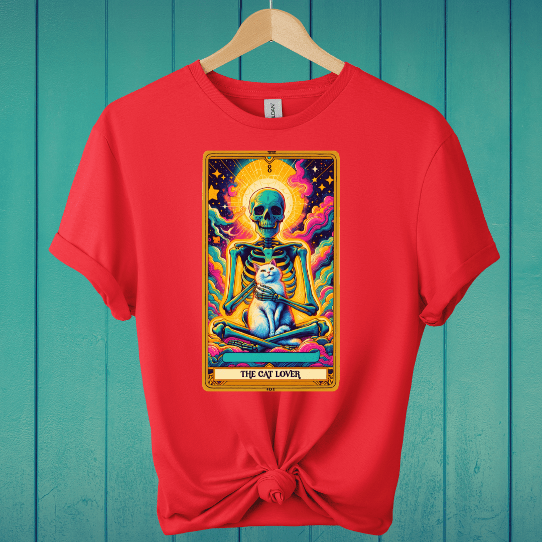 T-Shirt Red / S The Cat Lover Tarot T-Shirt