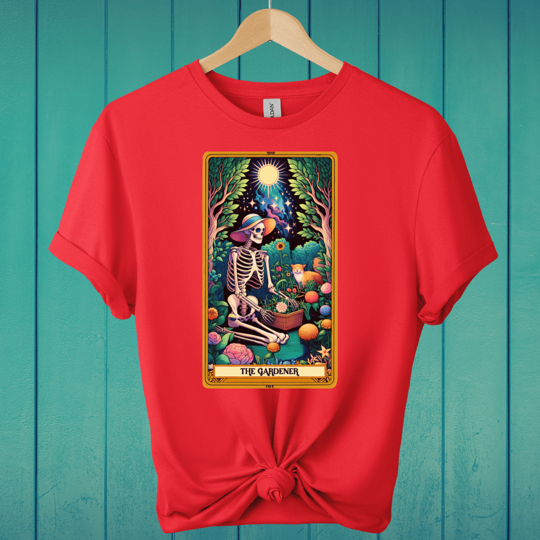 T-Shirt Red / S The Gardener Tarot T-Shirt