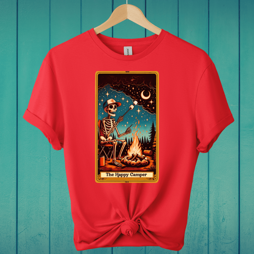 T-Shirt Red / S The Happy Camper Tarot T-Shirt