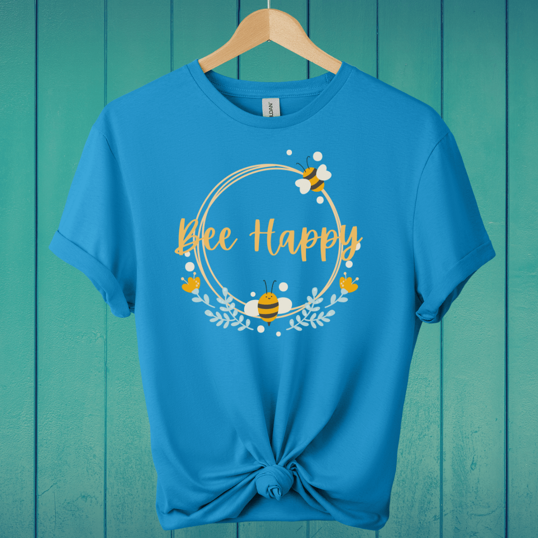 T-Shirt Sapphire / S Bee Happy T-Shirt