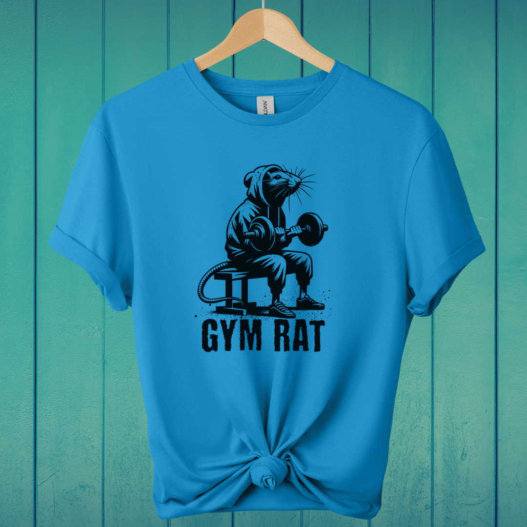 T-Shirt Sapphire / S Gym Rat Street Art T-Shirt