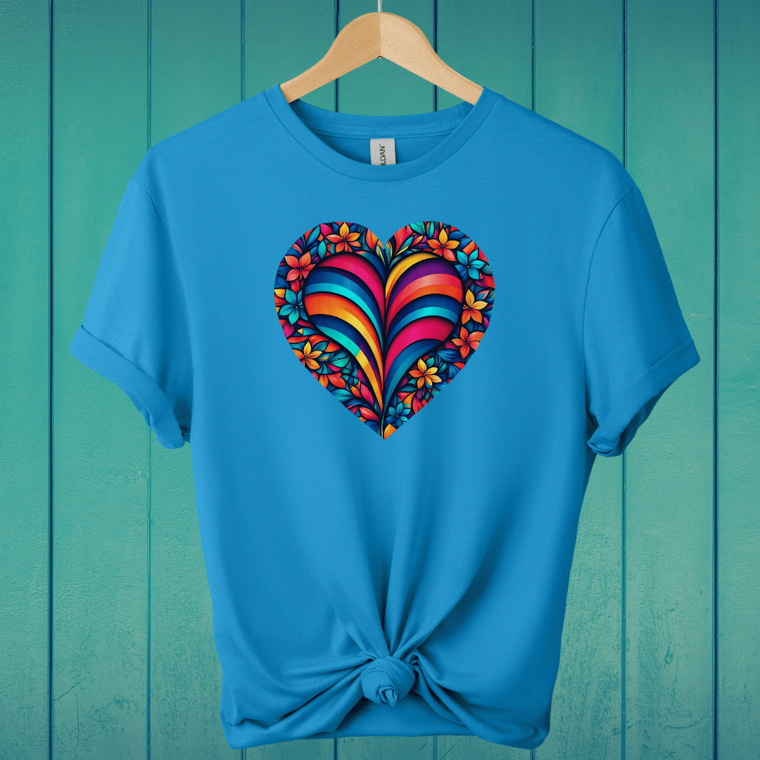 T-Shirt Sapphire / S Heart Within a Heart T-Shirt