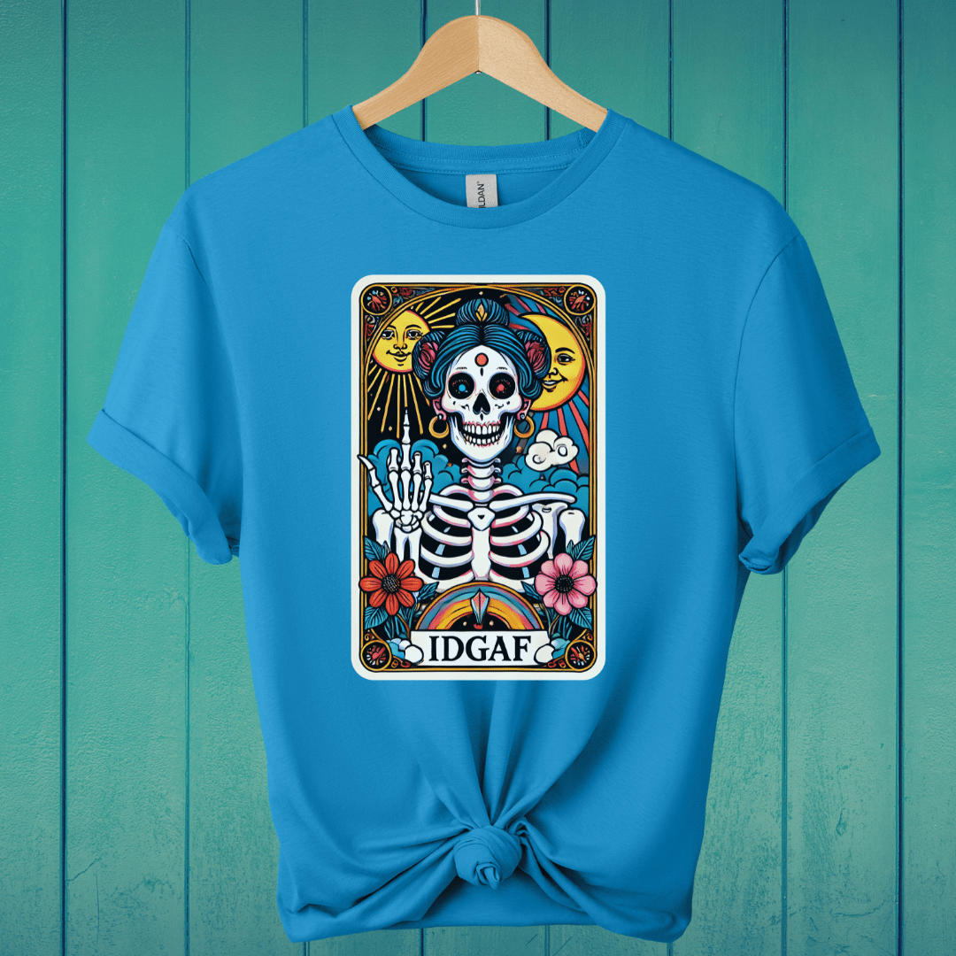 T-Shirt Sapphire / S IDGAF Tarot T-Shirt