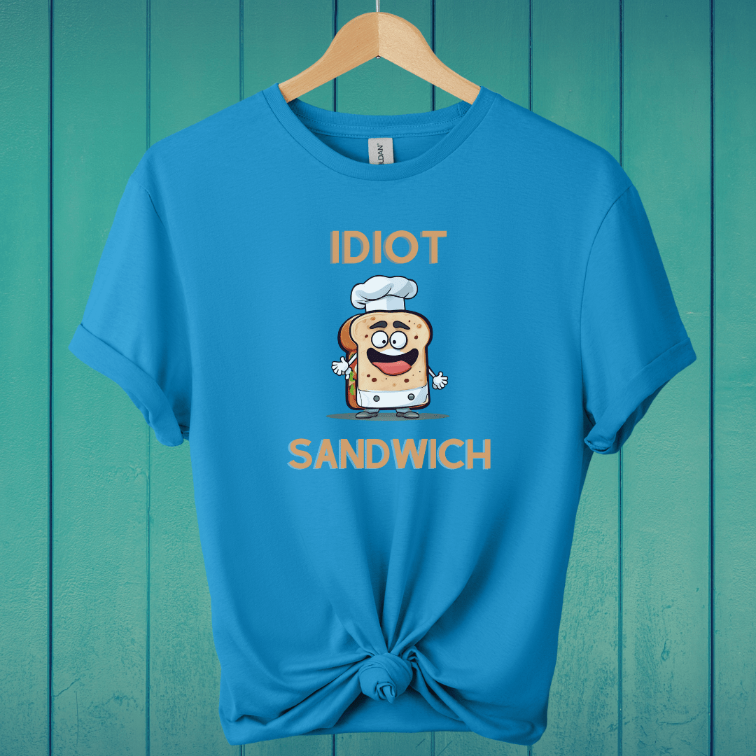 T-Shirt Sapphire / S Idiot Sandwich T-Shirt