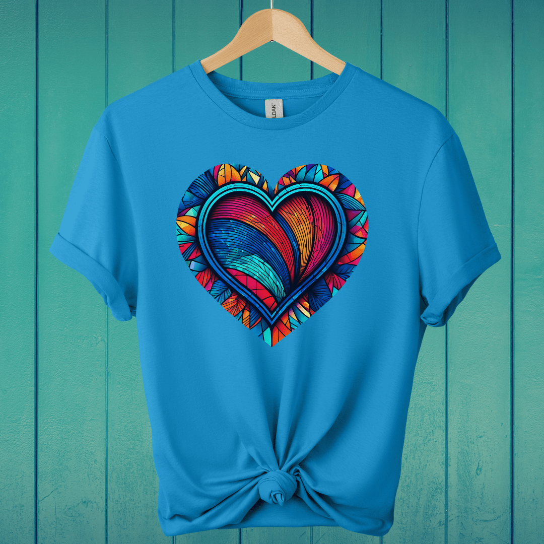 T-Shirt Sapphire / S Modern Heart T-Shirt