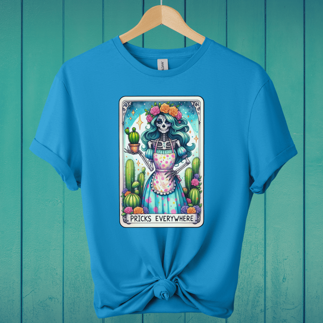 T-Shirt Sapphire / S Pricks Everywhere Tarot T-Shirt