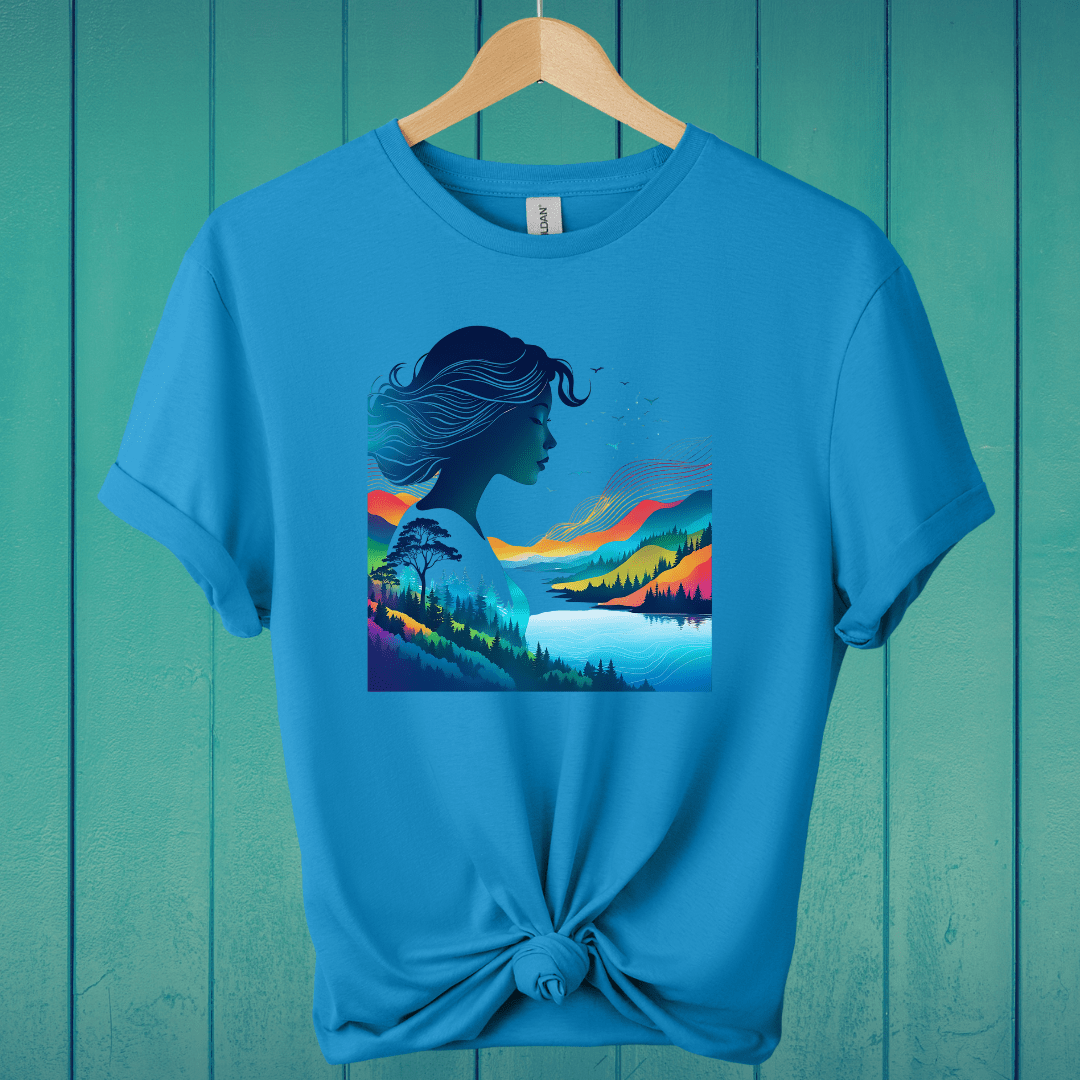 T-Shirt Sapphire / S Serene Nature Lady T-Shirt