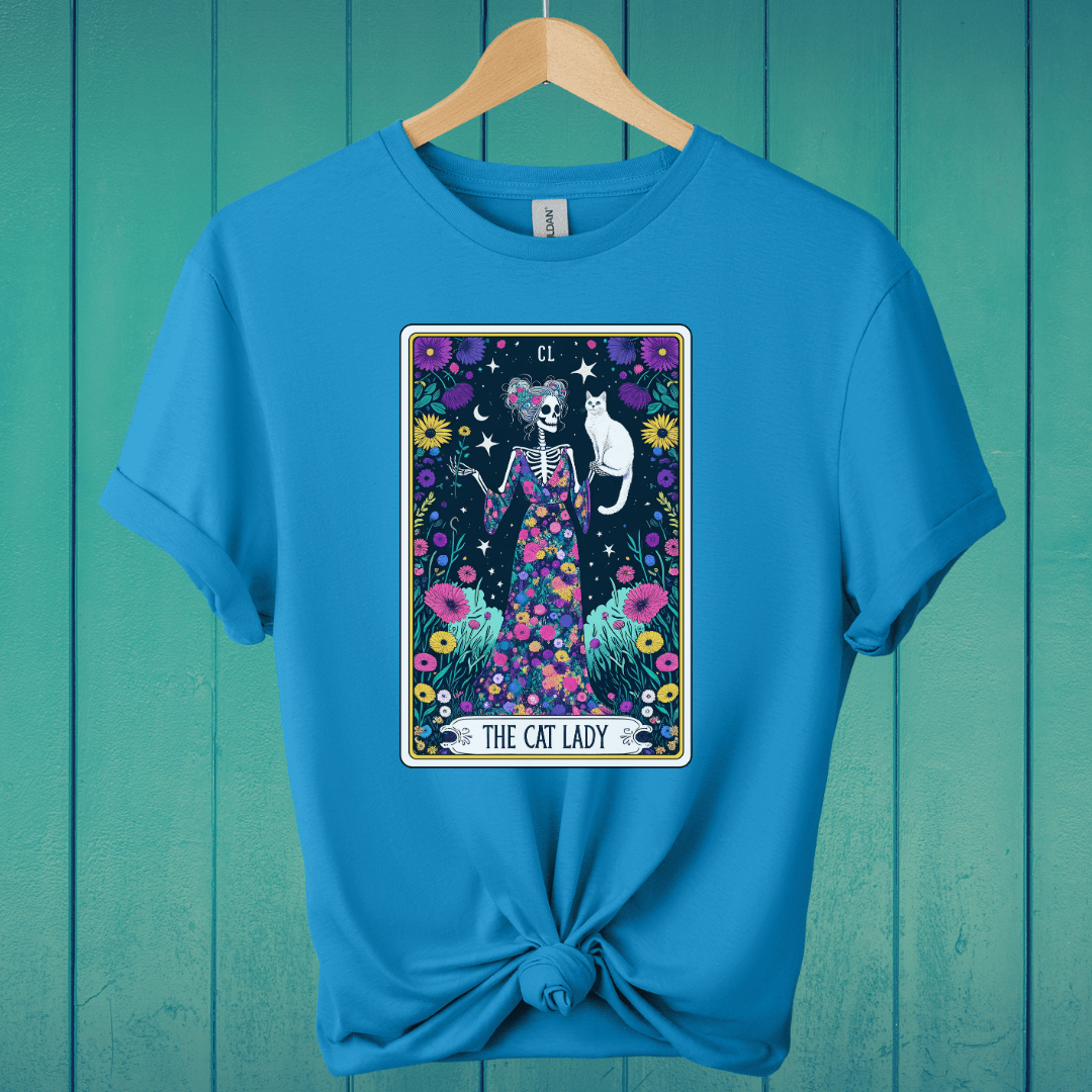 T-Shirt Sapphire / S The Cat Lady Tarot T-Shirt