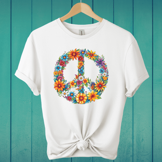 T-Shirt White / S Blooming Peace T-Shirt