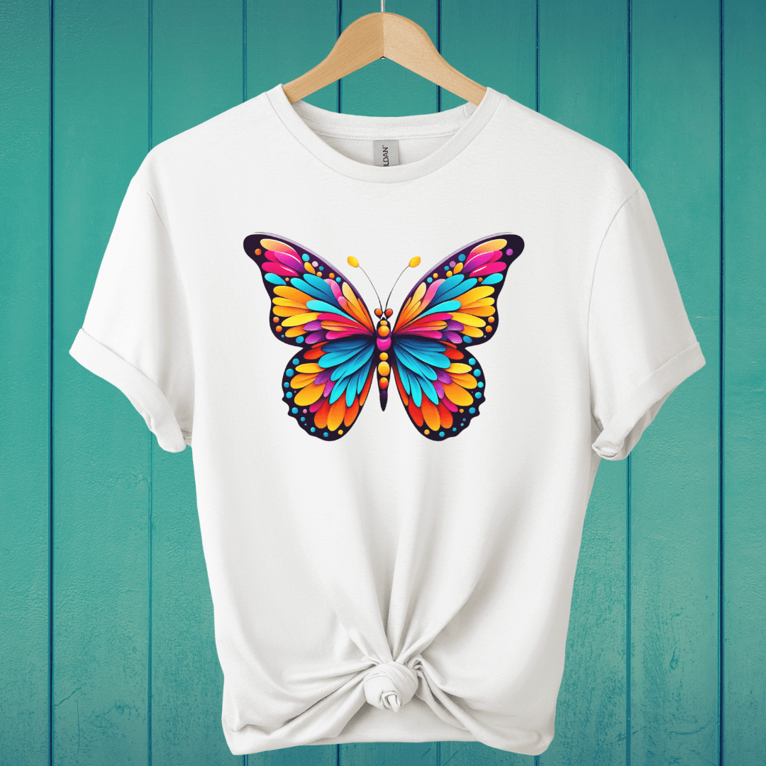 T-Shirt White / S Bright Butterfly T-Shirt