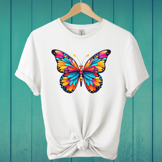 T-Shirt White / S Bright Butterfly T-Shirt