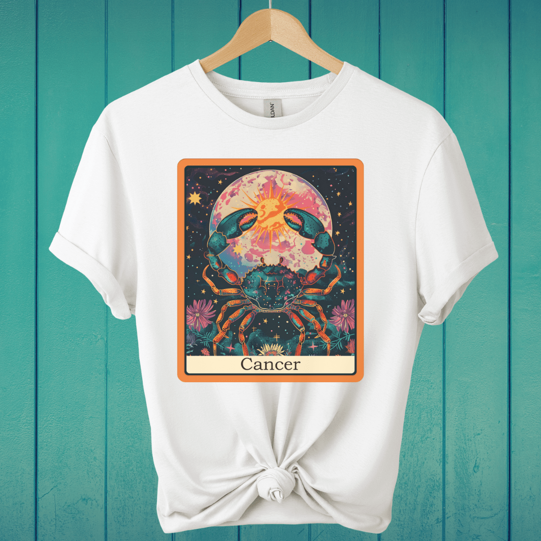 T-Shirt White / S Cancer Tarot T-Shirt