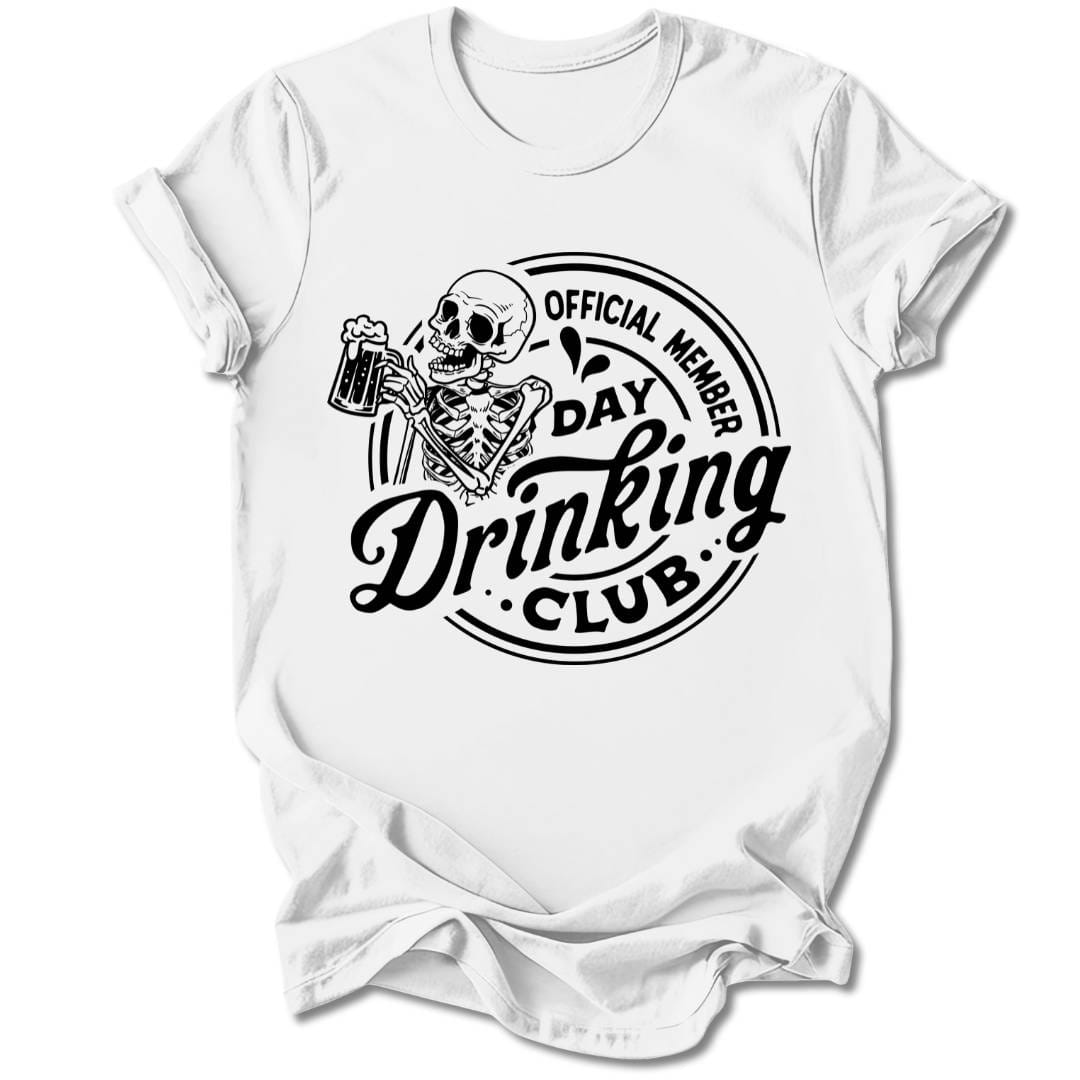 T-Shirt White / S DAY DRINKING CLUB T-SHIRT