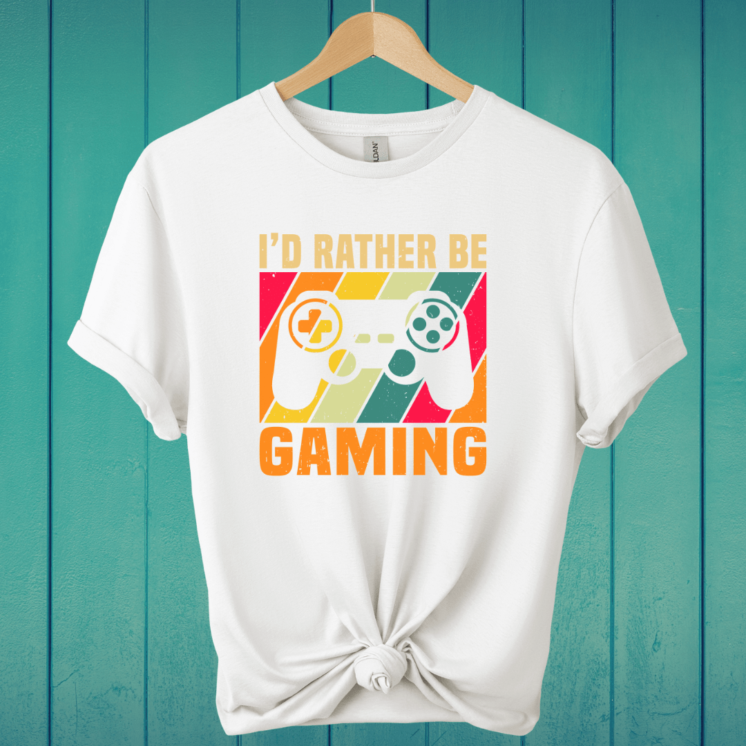 T-Shirt White / S I'd Rather Be Gaming T-Shirt