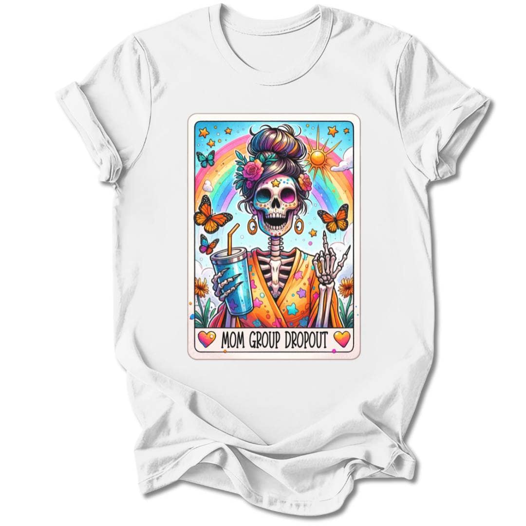 T-Shirt White / S MOM GROUP DROPOUT T-SHIRT