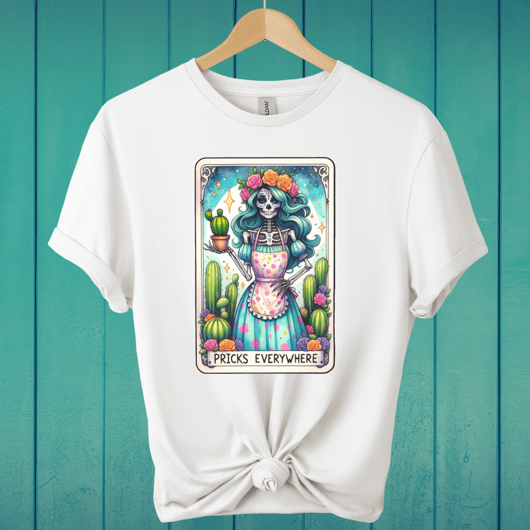 T-Shirt White / S Pricks Everywhere Tarot T-Shirt