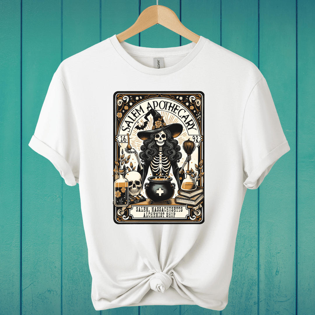 T-Shirt White / S Salem Apothecary Tarot T-Shirt