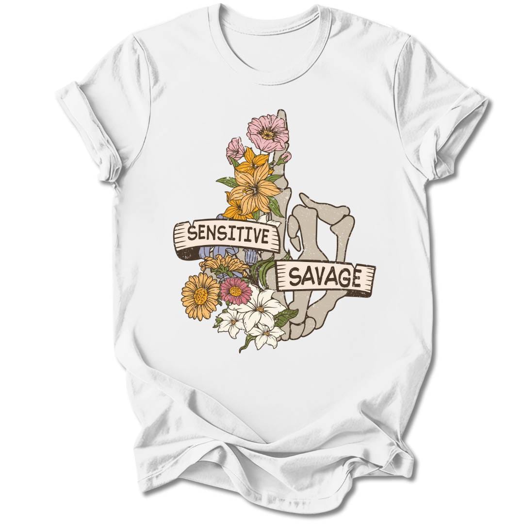T-Shirt White / S SENSITIVE SAVAGE T-SHIRT