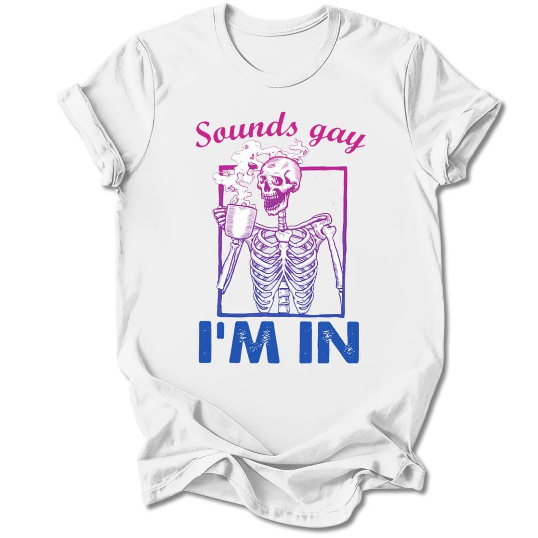 T-Shirt White / S SOUNDS GAY T-SHIRT
