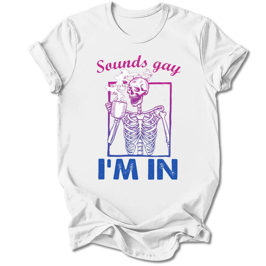 T-Shirt White / S SOUNDS GAY T-SHIRT