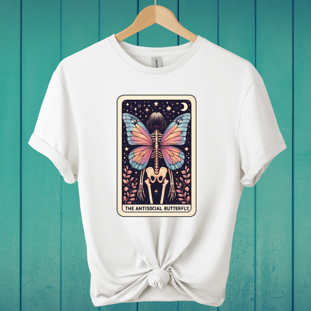 T-Shirt White / S The Antisocial Butterfly Tarot T-Shirt