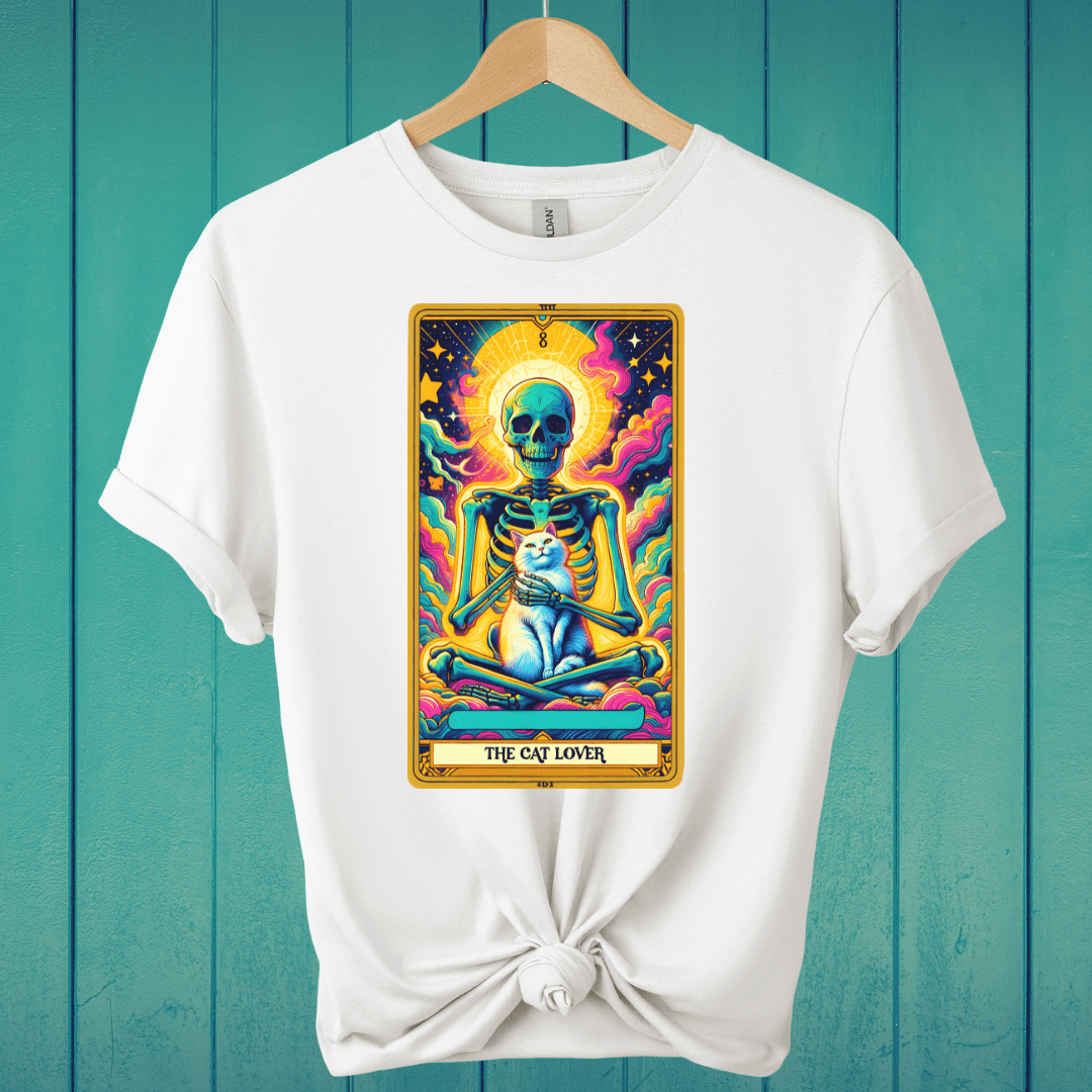 T-Shirt White / S The Cat Lover Tarot T-Shirt